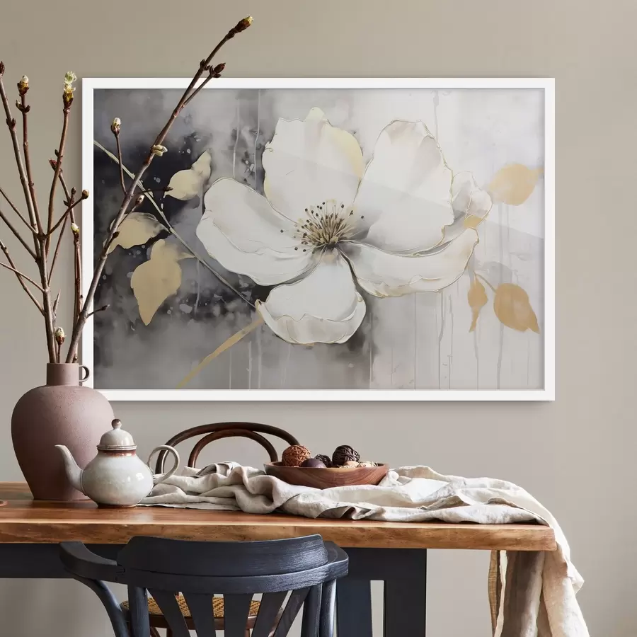 Fototapeedid Suur abstraktne lill f47643