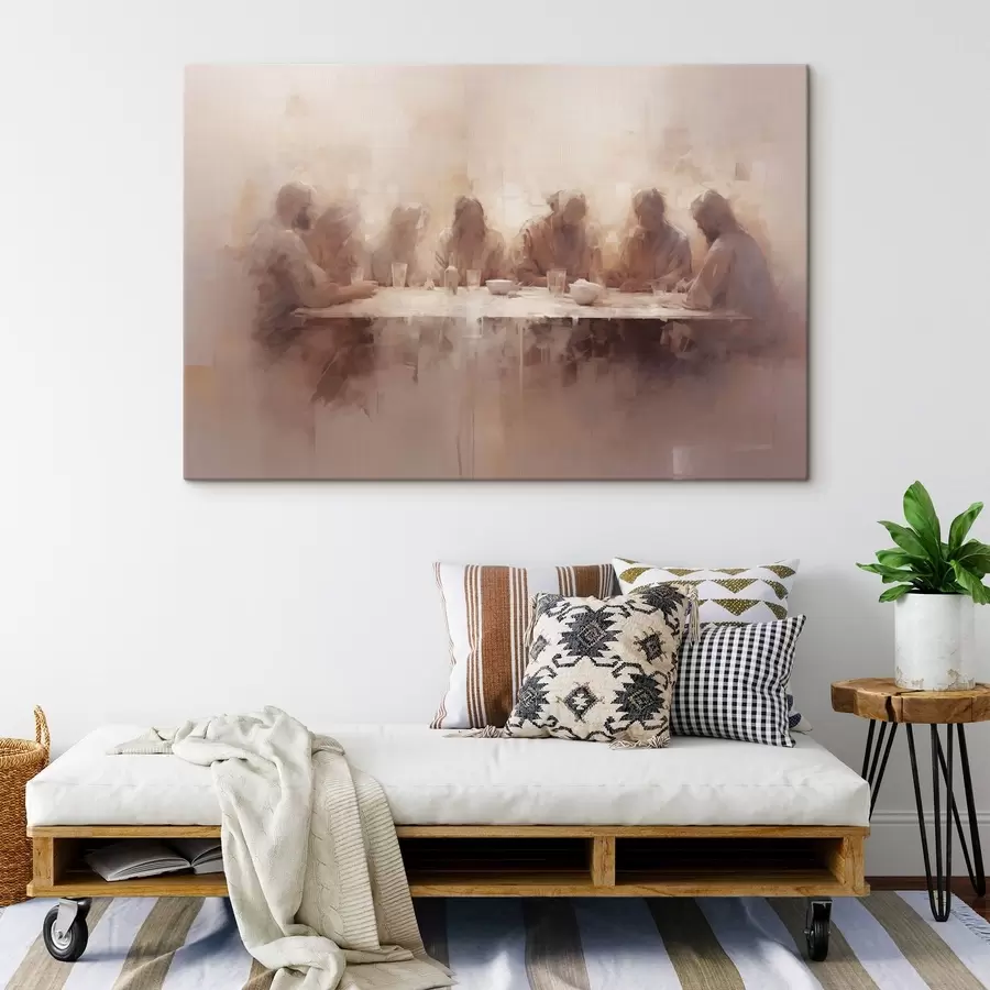 Pilt Õhtusöök suure laua taga s47671