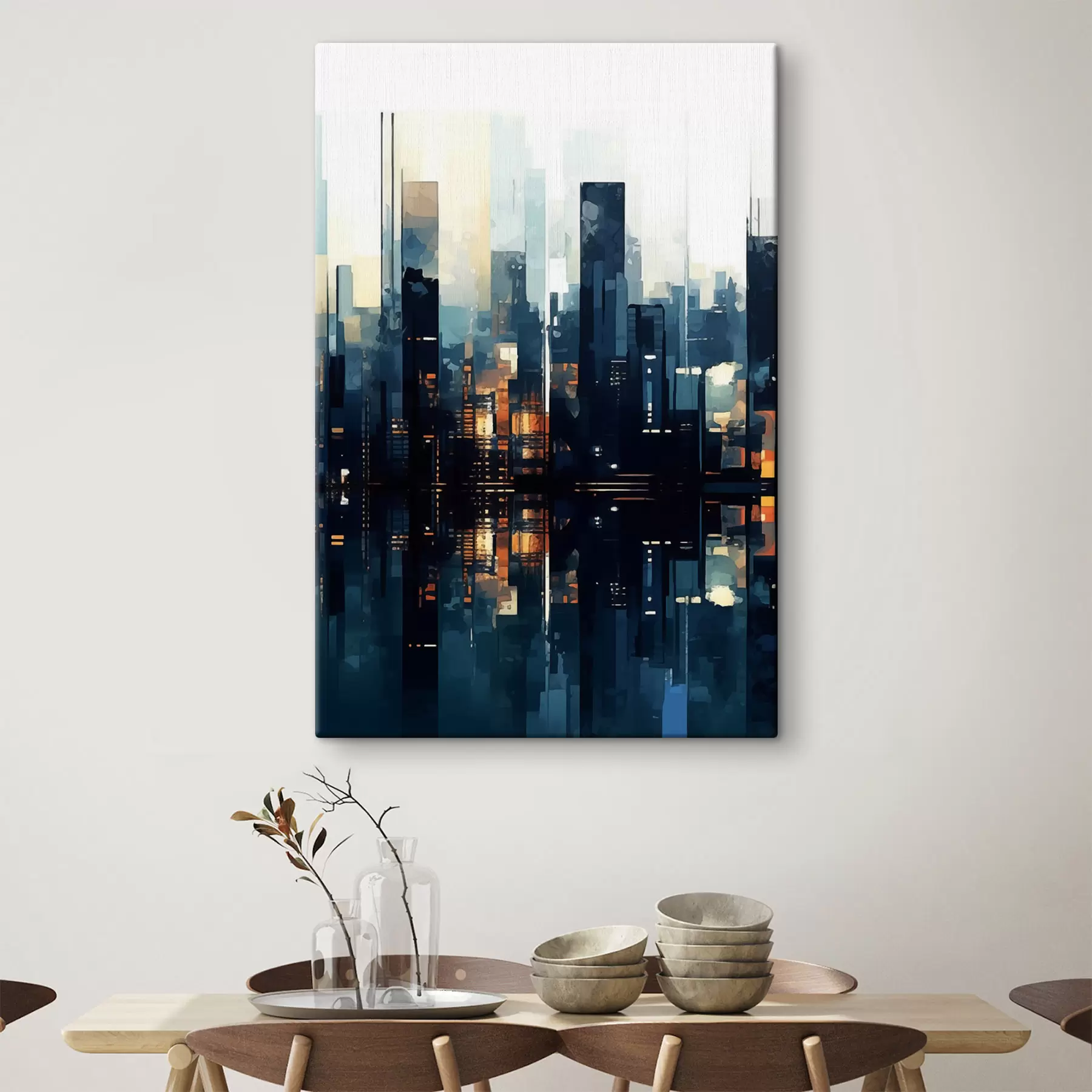 Pilt Õhtune päikeseloojang suurlinnas s47676