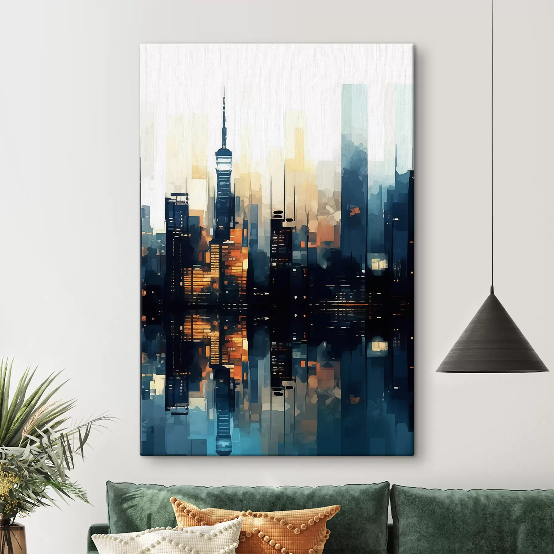 Pilt Õhtune päikeseloojang suurlinnas s47677