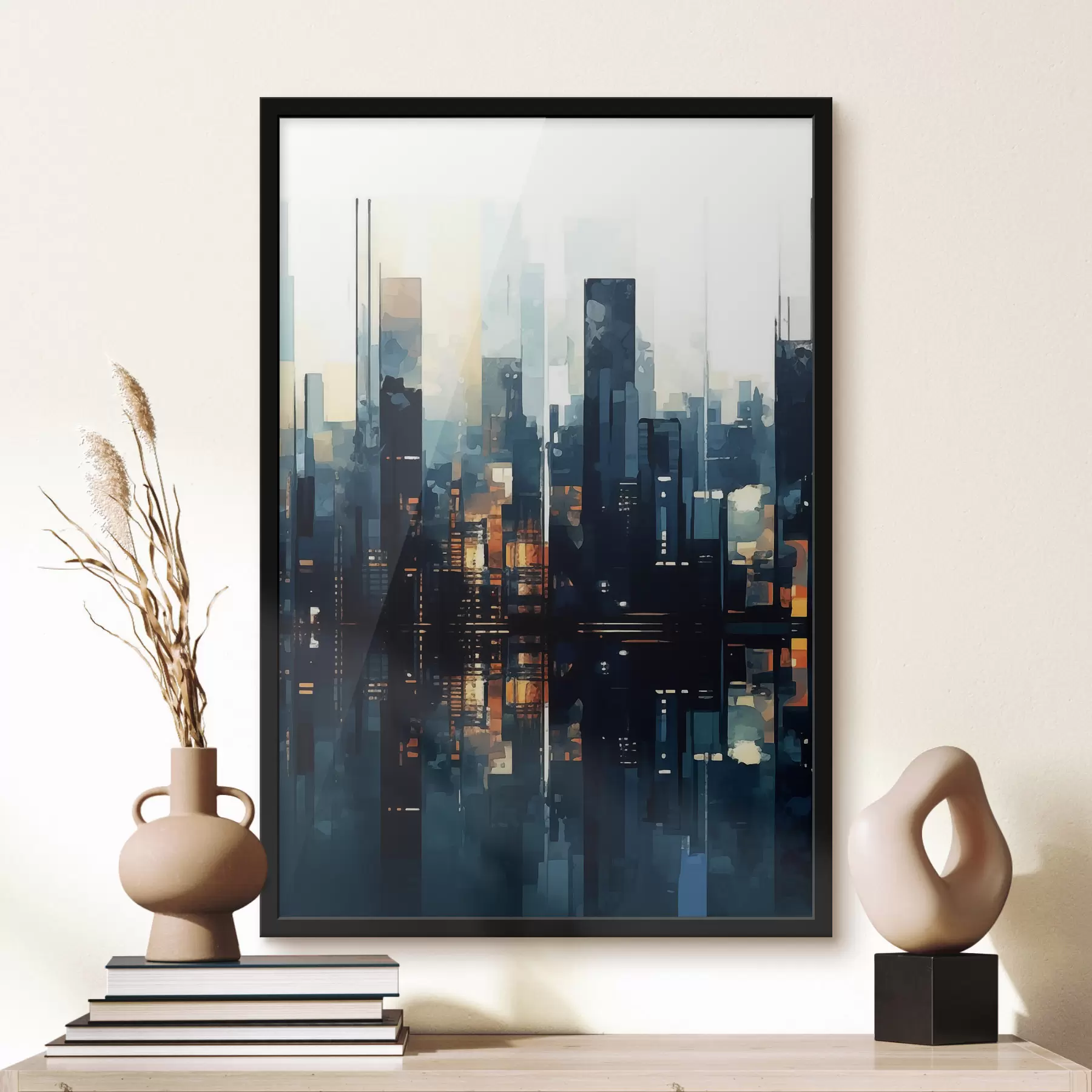 Fototapeedid Õhtune päikeseloojang suurlinnas f47676