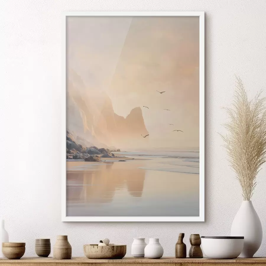 Fototapeedid ookeani koidik mägedest taustal f47689