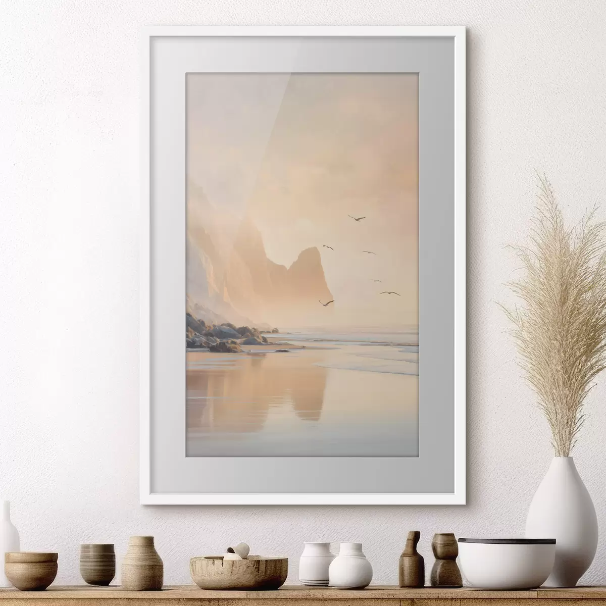 Plakat ookeani koidik mägedest taustal f47689
