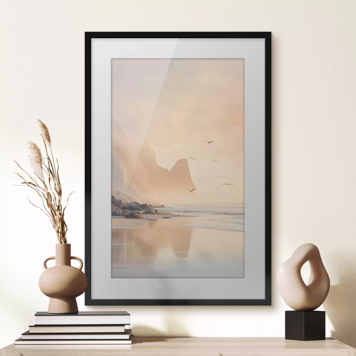 Plakat ookeani koidik mägedest taustal f47689
