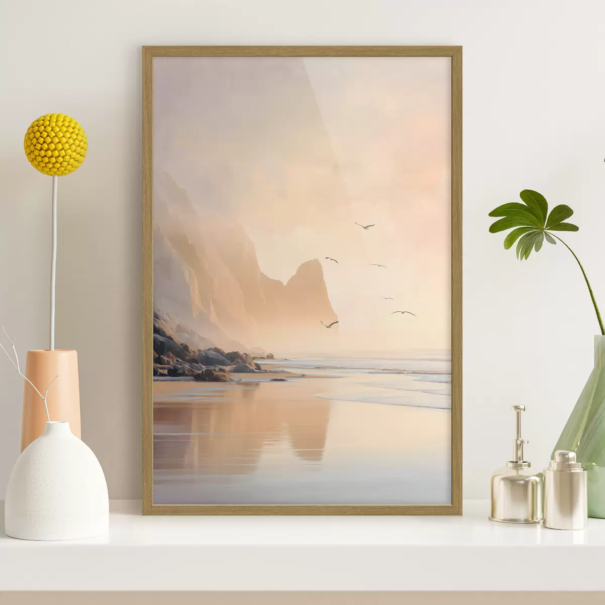 Plakat ookeani koidik mägedest taustal f47689