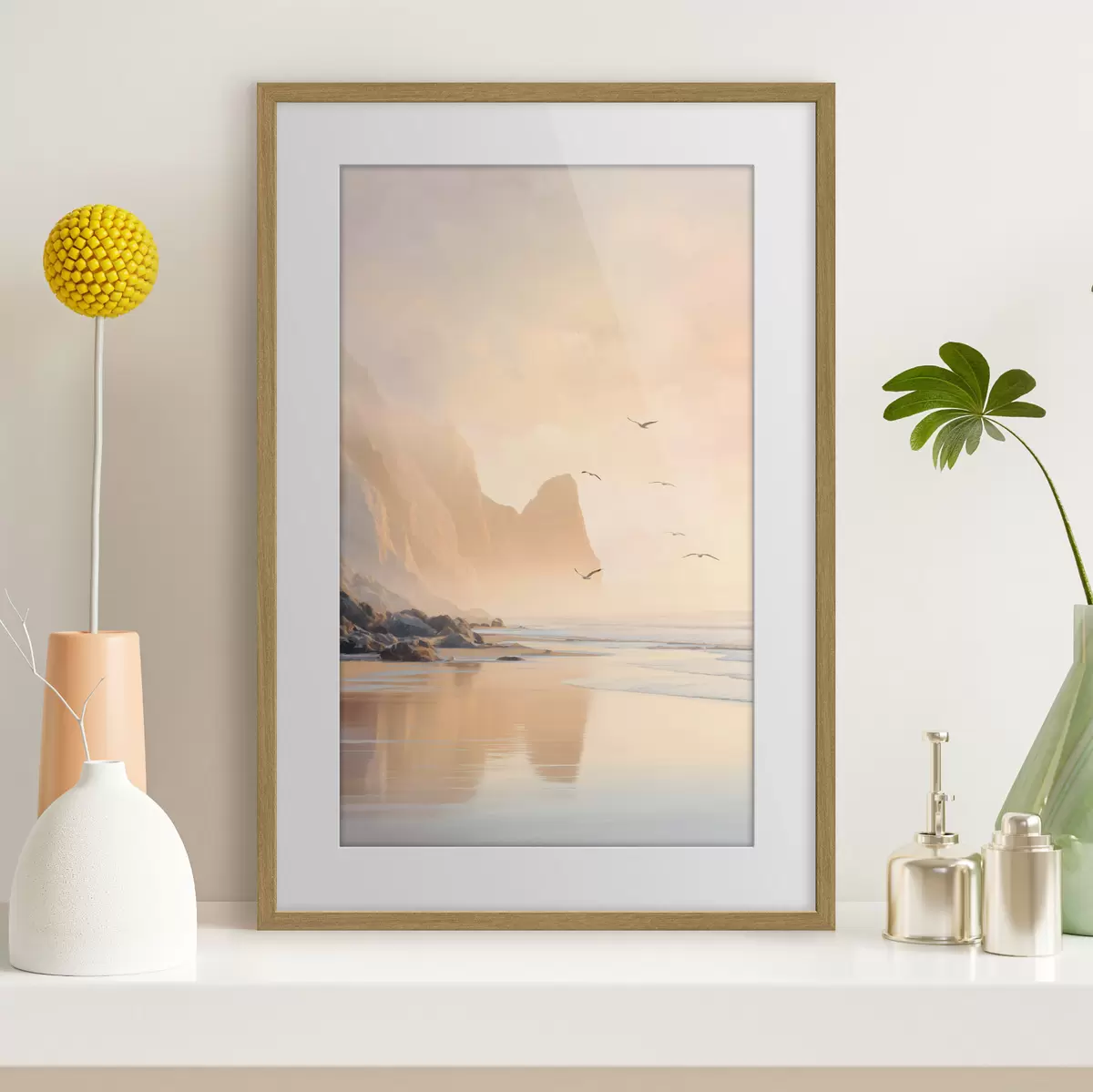 Plakat ookeani koidik mägedest taustal f47689