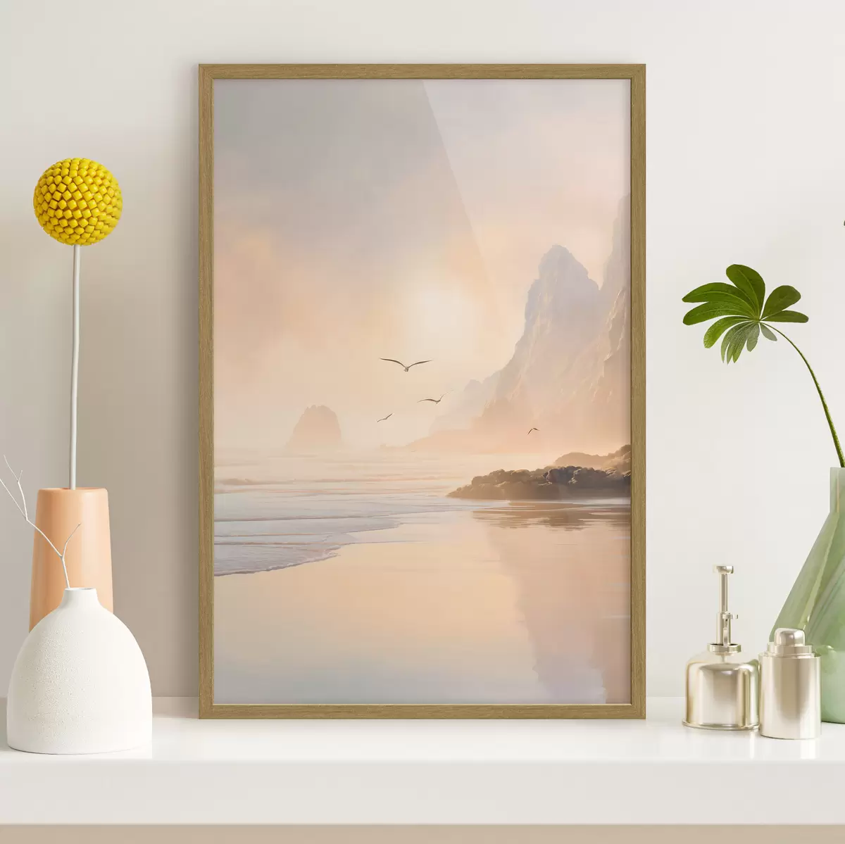 Plakat ookeani koidik mägedest taustal f47690
