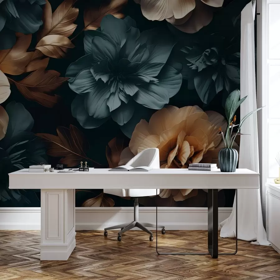 Fototapeedid Tume õitsev aed w05007