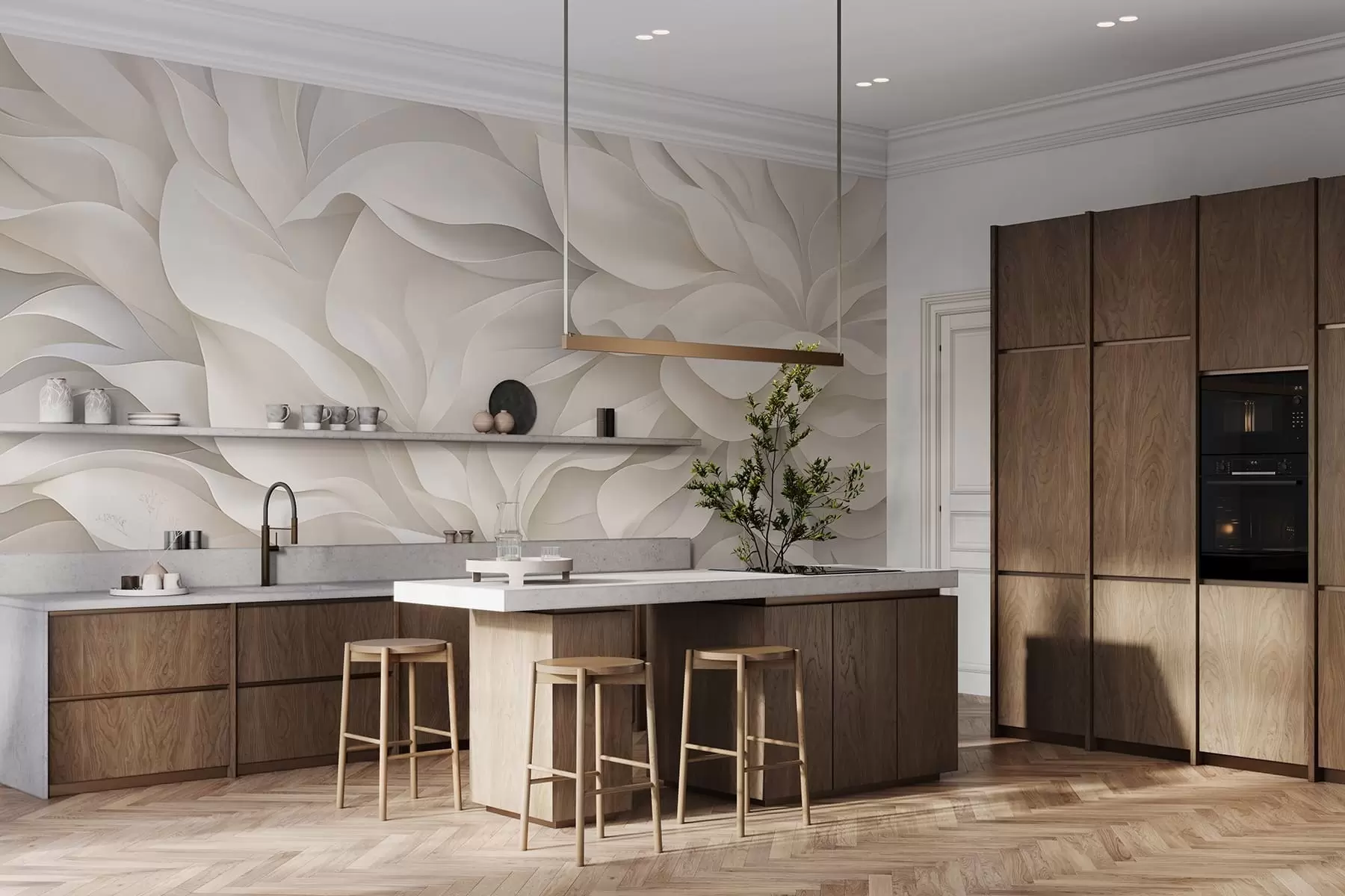 Fototapeedid Elegantsed kroonlehed w05168