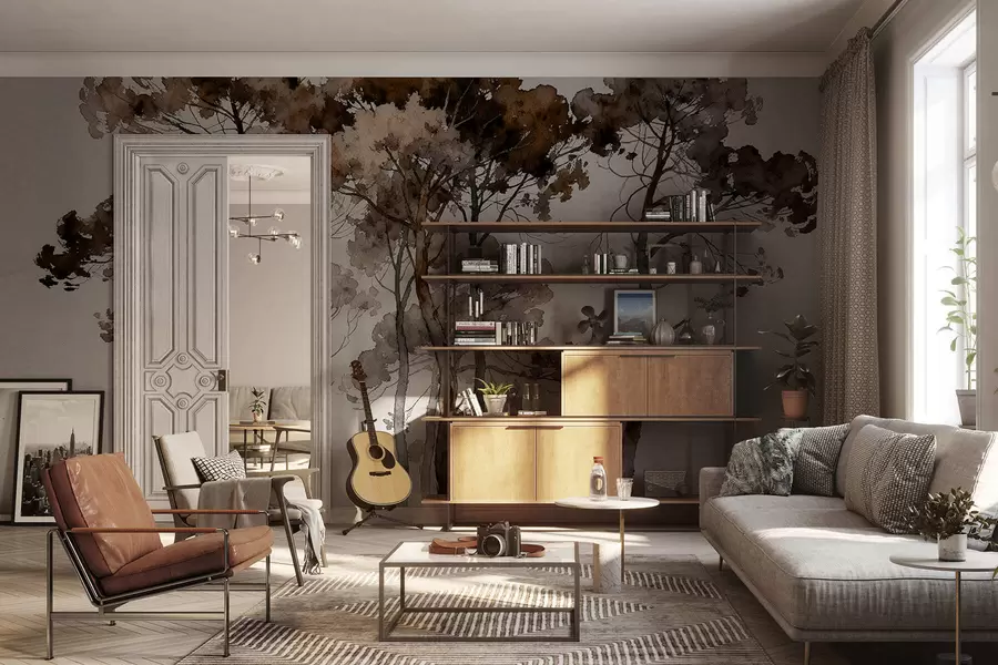 Fototapeedid Värvitud männid w05173v1