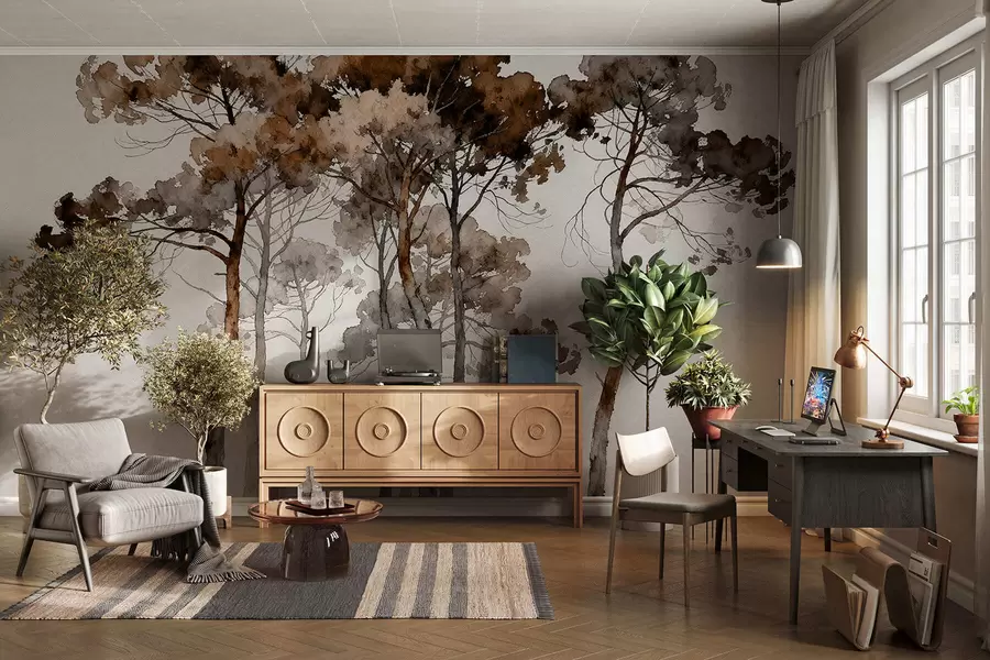 Fototapeedid Värvitud männid w05173v1