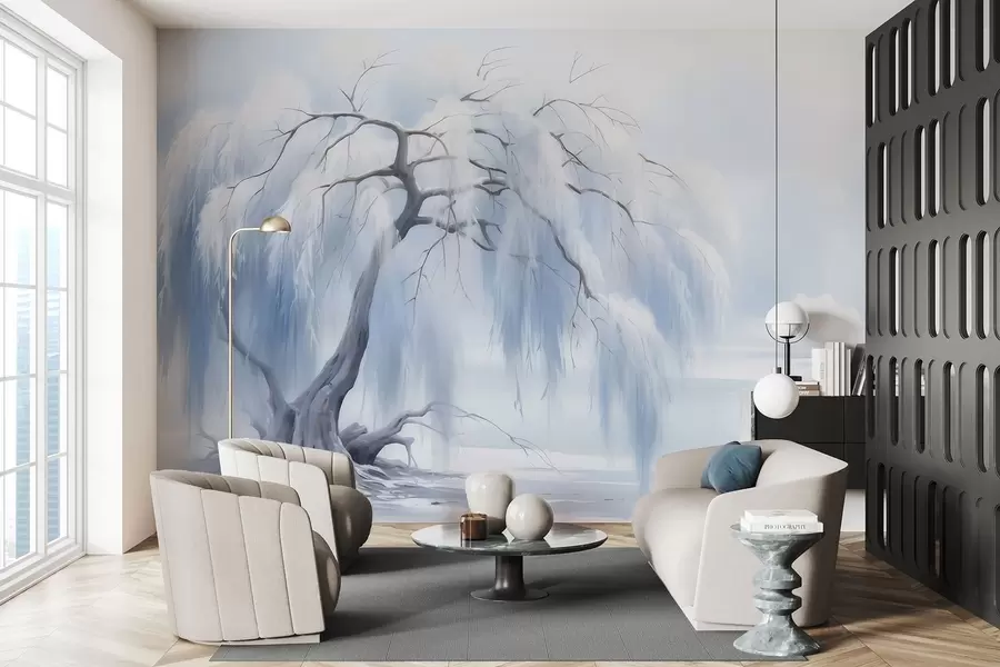 Fototapeedid Lopsakas värvitud puu w05179