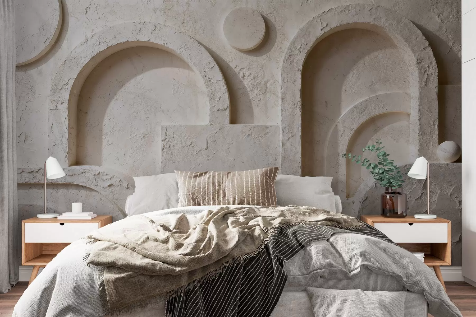 Fototapeedid Betoonist valmistatud ruumiline geomeetria w05186