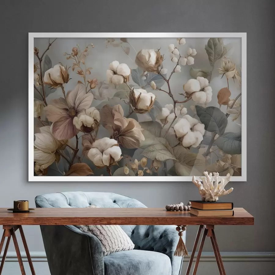 Fototapeedid Puuvillalillede ja õisikute mitmekesisus f47700