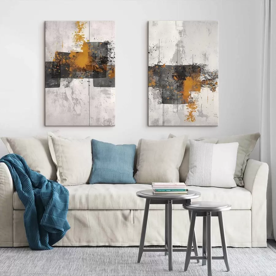 Fototapeedid Abstraktsed mustrid betoonseinale m01286