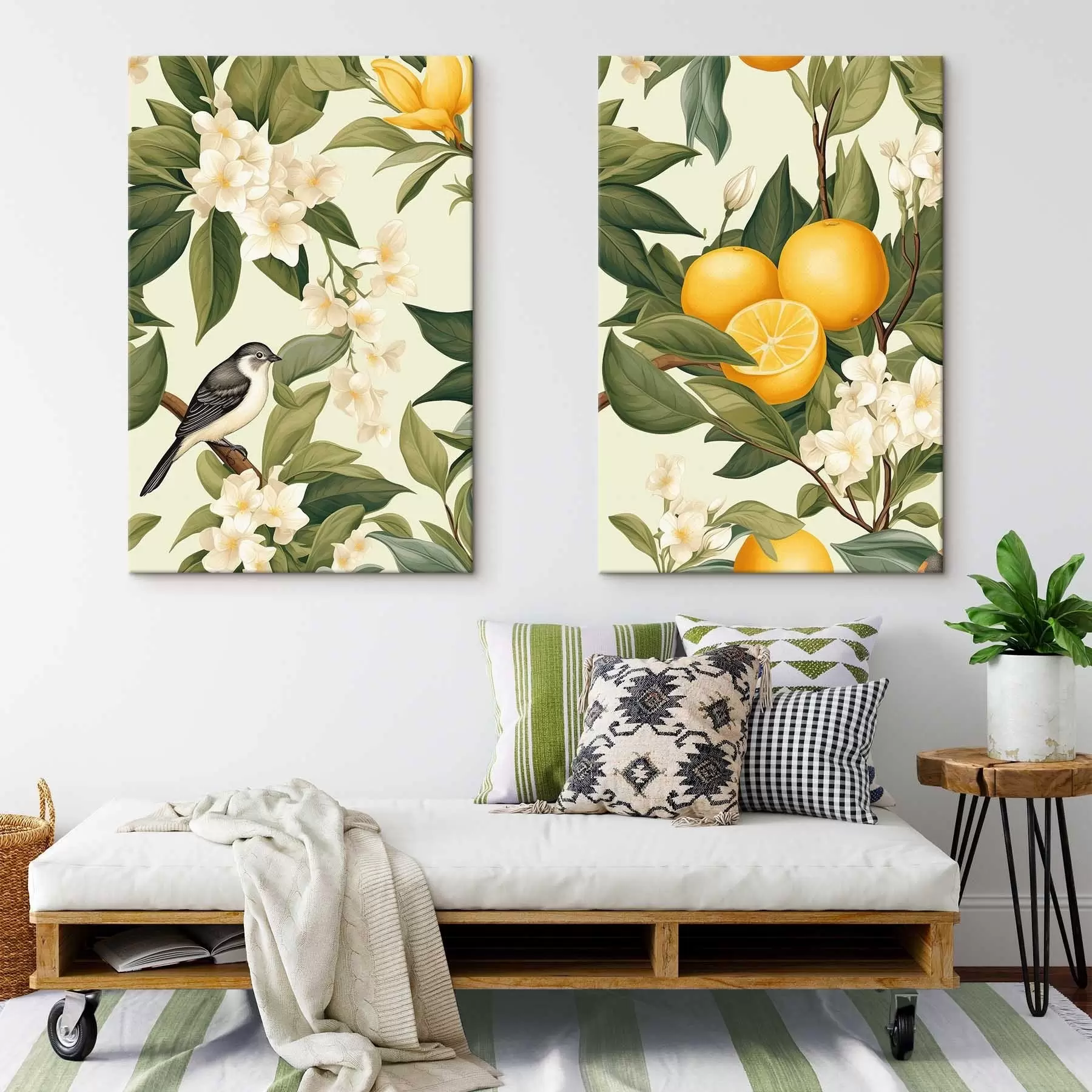 Fototapeedid Lind sidrunipuu okstel m01288