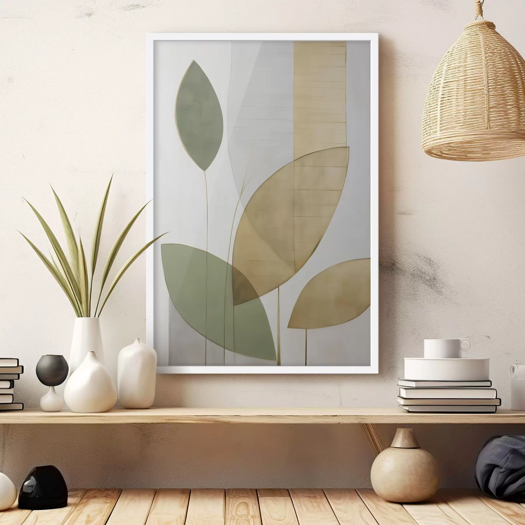 Fototapeedid Abstraktsioon lehtedega f47714