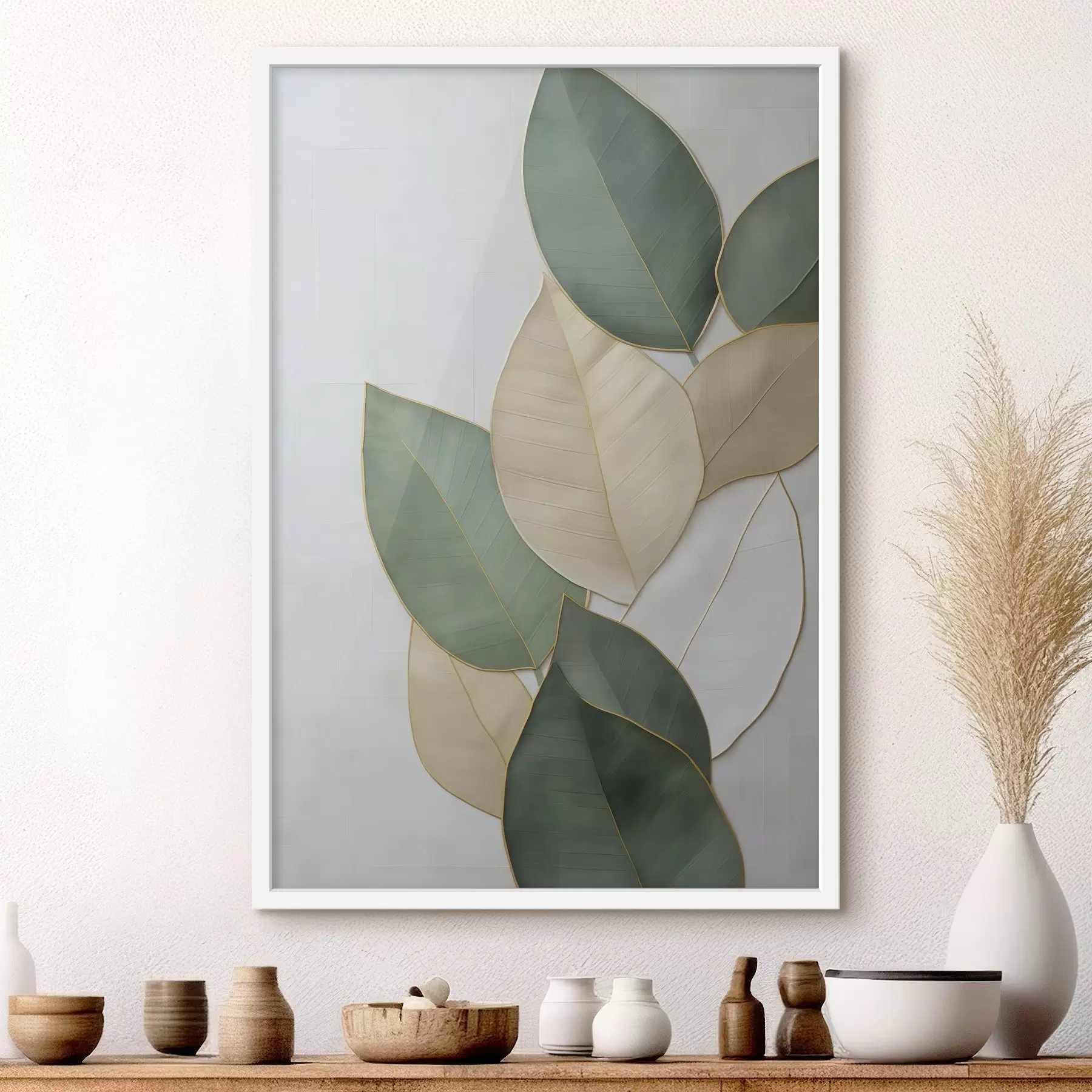 Fototapeedid Abstraktsed lehed f47717