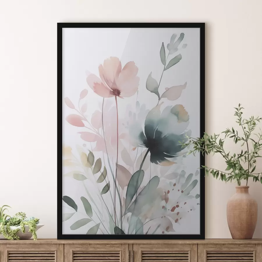 Fototapeedid Taimestiku imitatsioon akvarell f47725