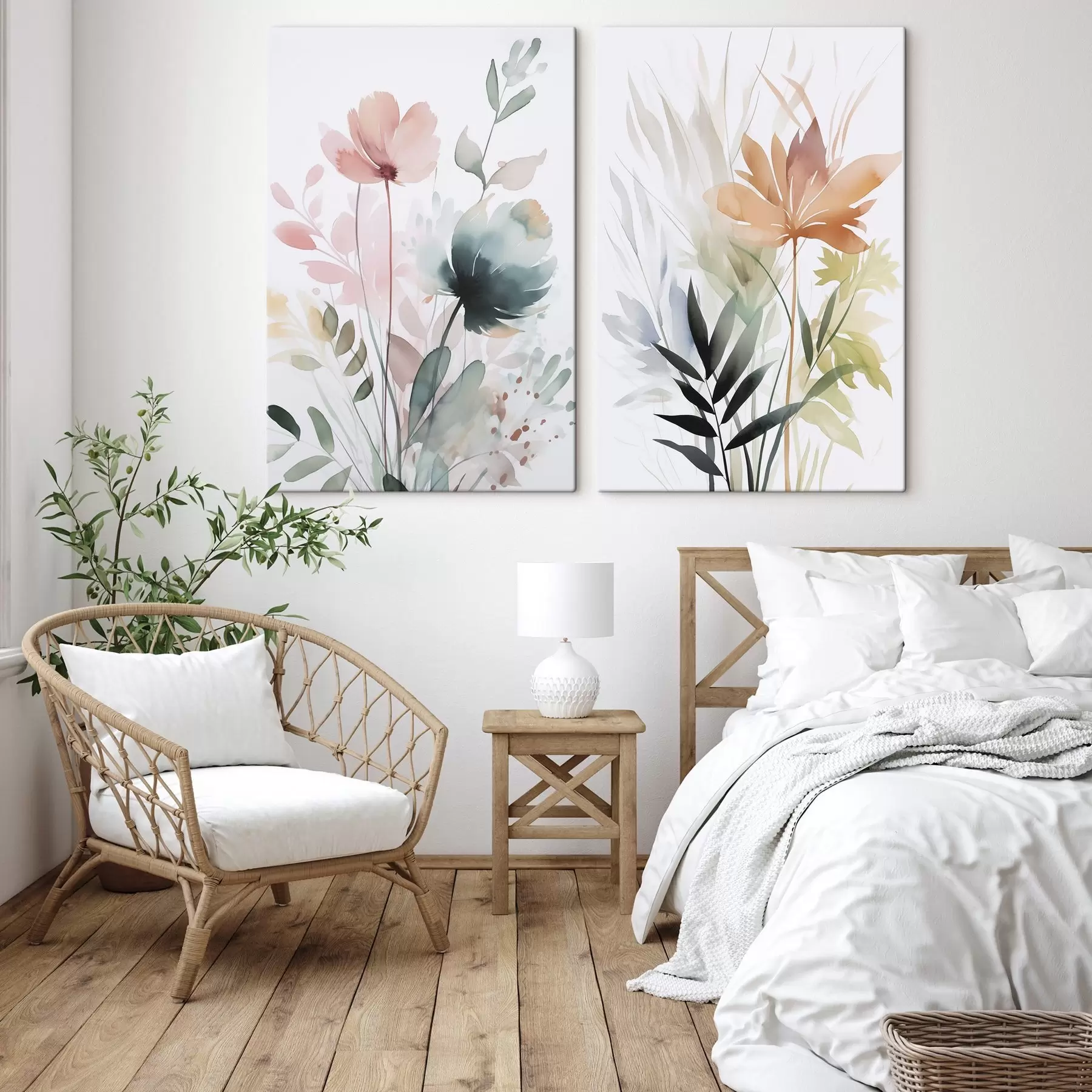 Pilt Taimestiku imitatsioon akvarell m01297