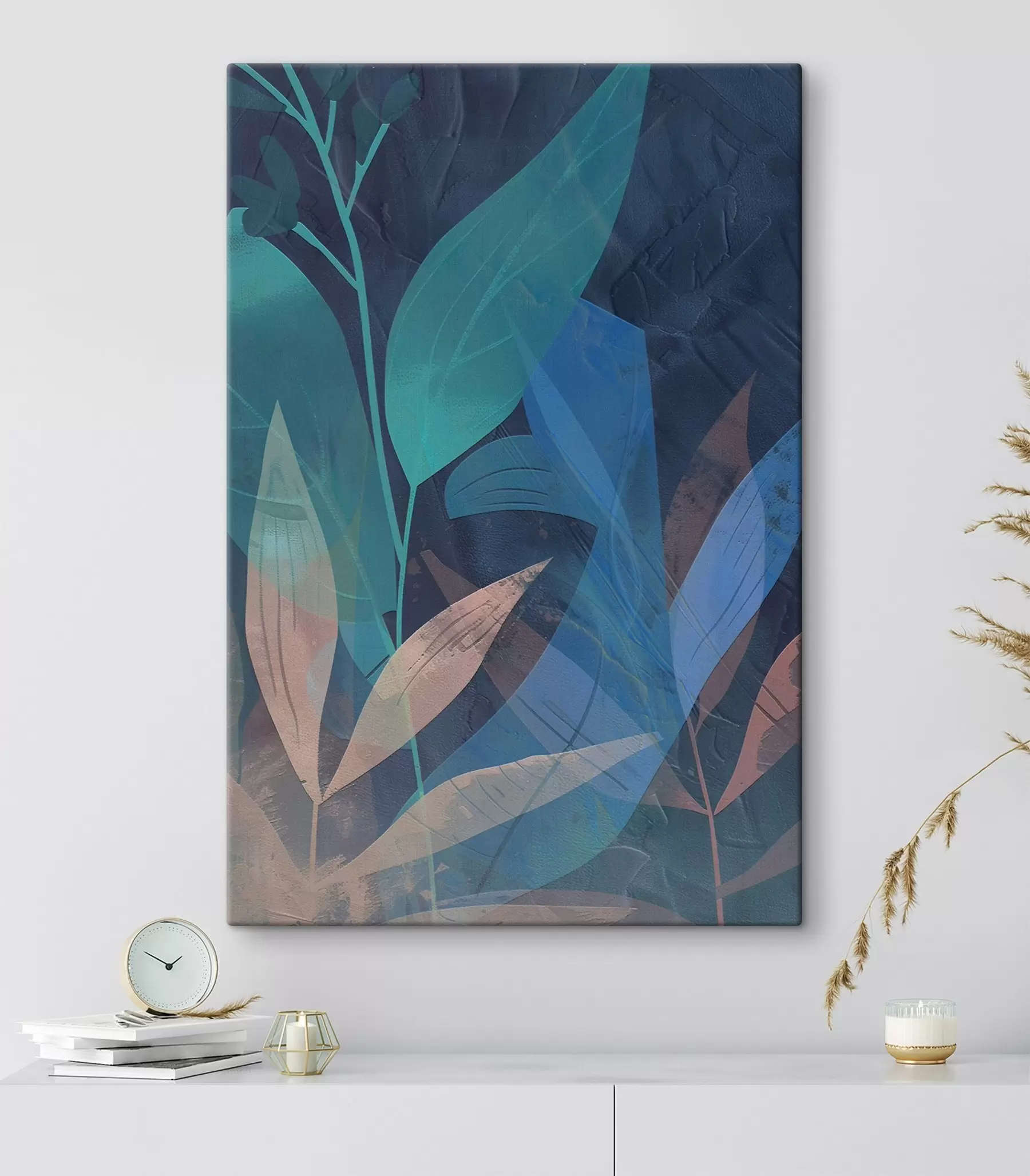 Pilt Abstraktsed oksad ja lehed s47748