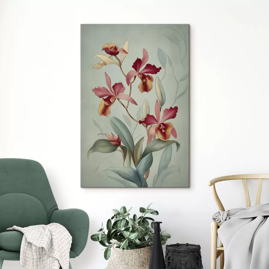 Pilt Vintage lilled s47732