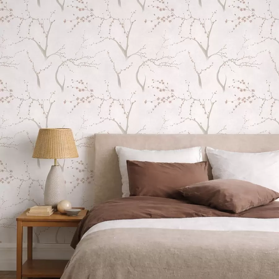 Fototapeedid Kerged oksad roosade õitega a01111v1