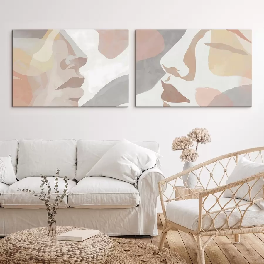 Pilt Abstraktsed minimalistlikud näod m01275