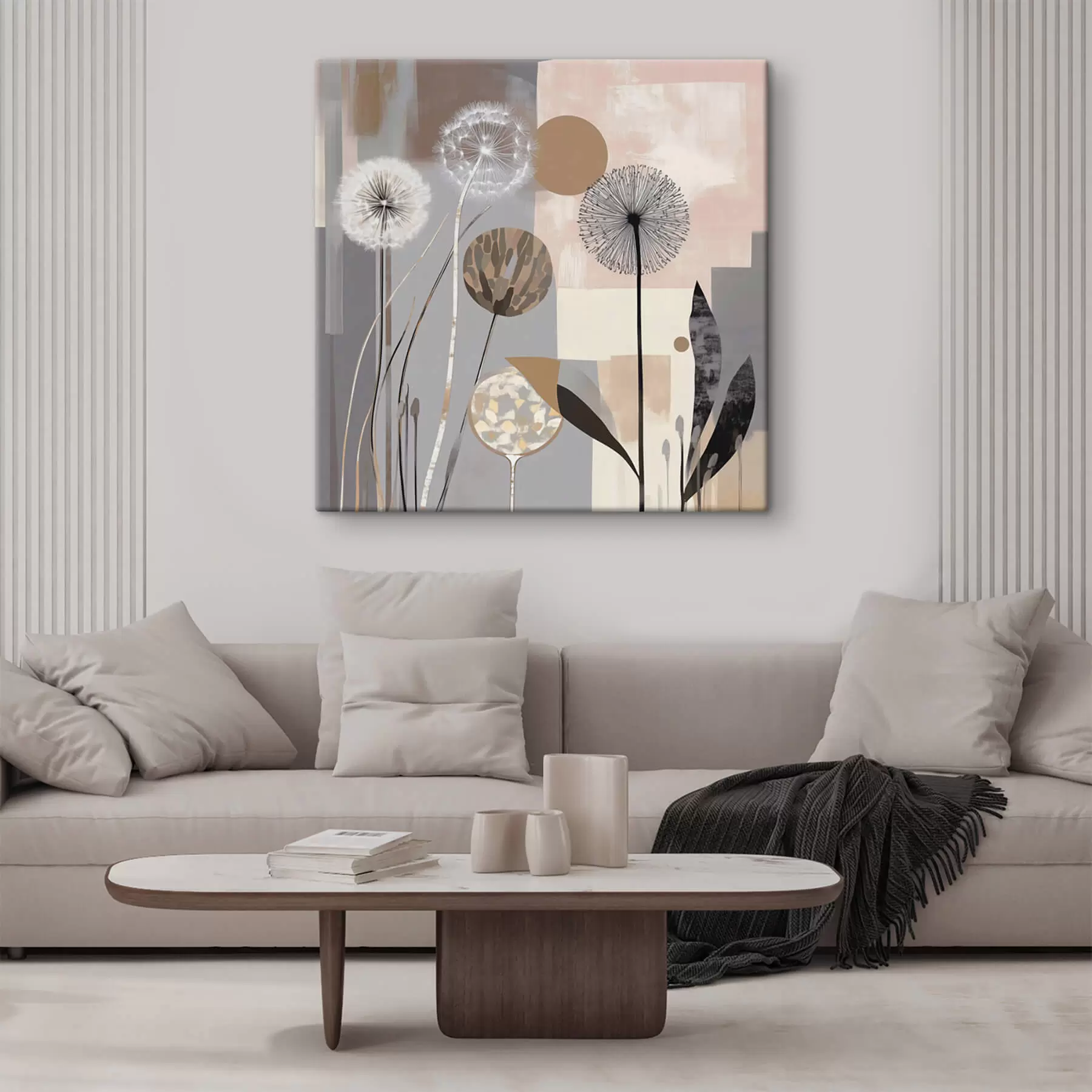 Pilt Abstraktsioon võililledega ja taimedega s47776