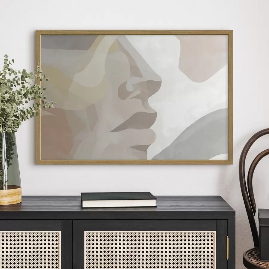 Fototapeedid Abstraktne minimalistlik nägu f47774