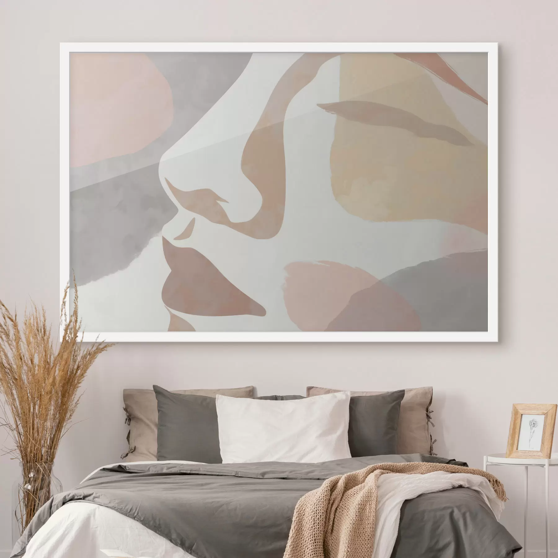 Fototapeedid Abstraktne minimalistlik nägu f47777