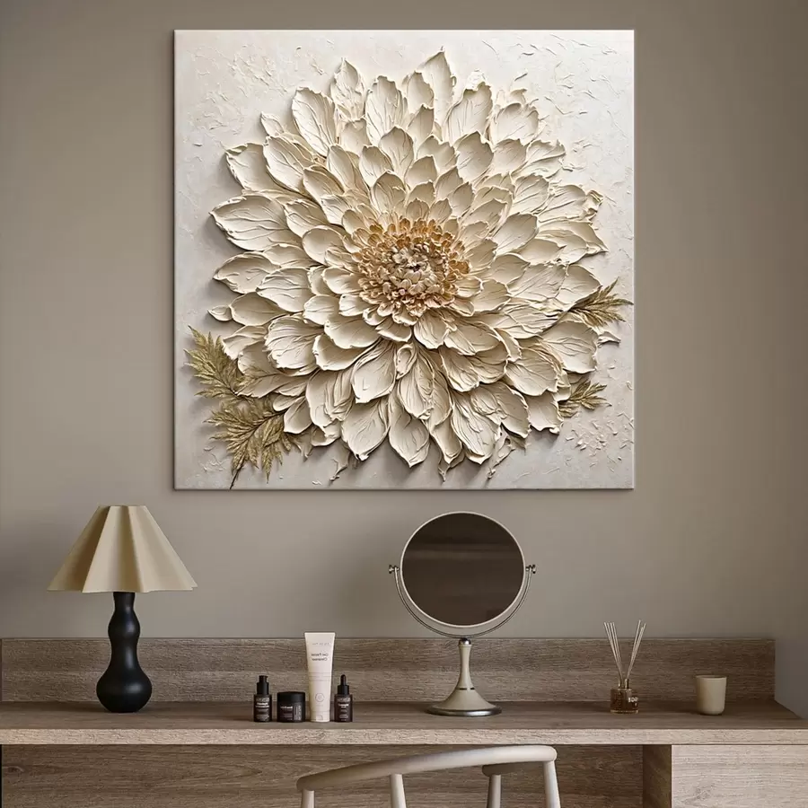 Pilt Tekstuuriga lill kreemikates toonides s47259