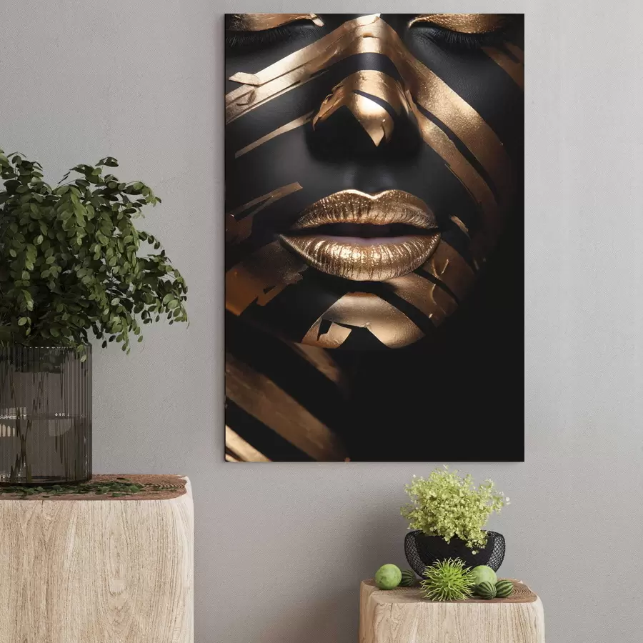 Pilt Must ja triibuline nägu s47320