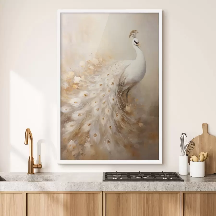 Fototapeedid Kerge lind pika sabaga õhulistes toonides f47309