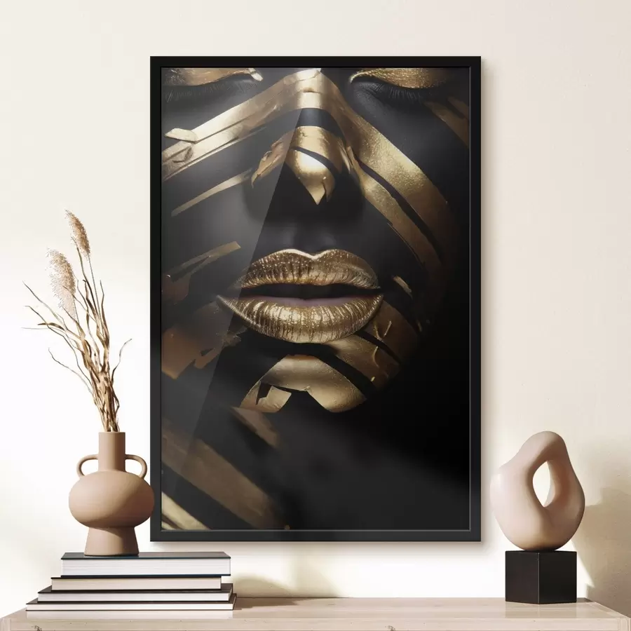 Fototapeedid Must ja triibuline nägu f47320