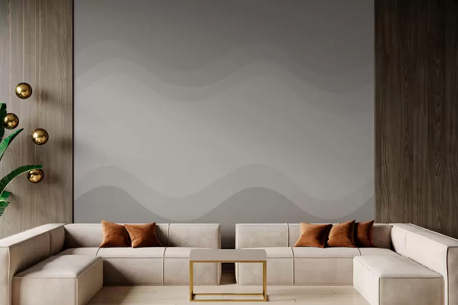 Fototapeedid Abstraktsed lained neutraalses beežis toonides w05132v3