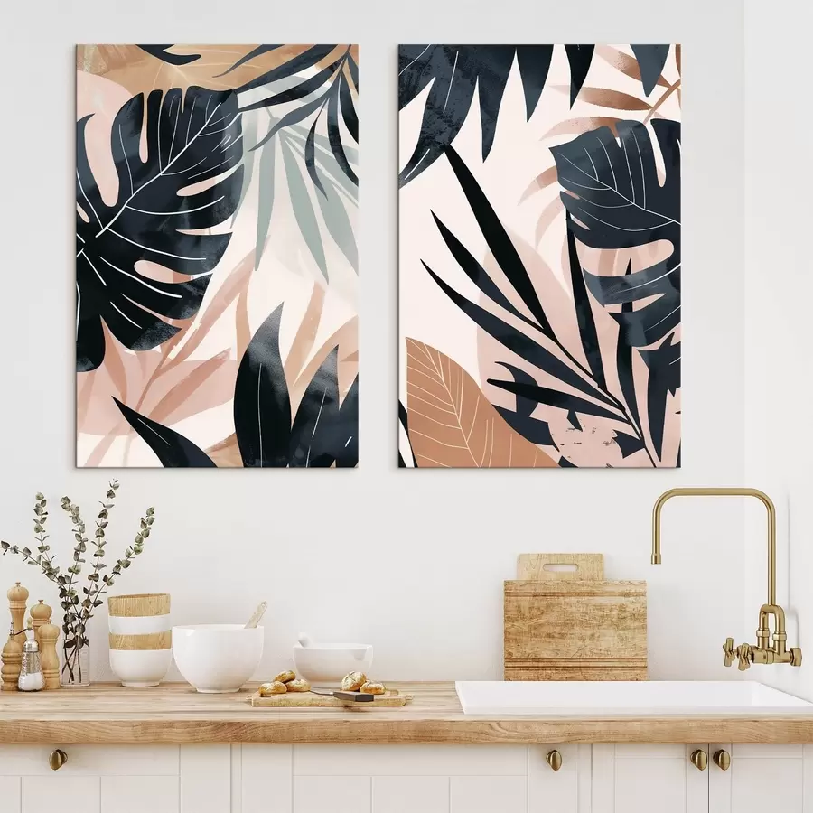 Pilt Erinevad troopilised lehed m30001