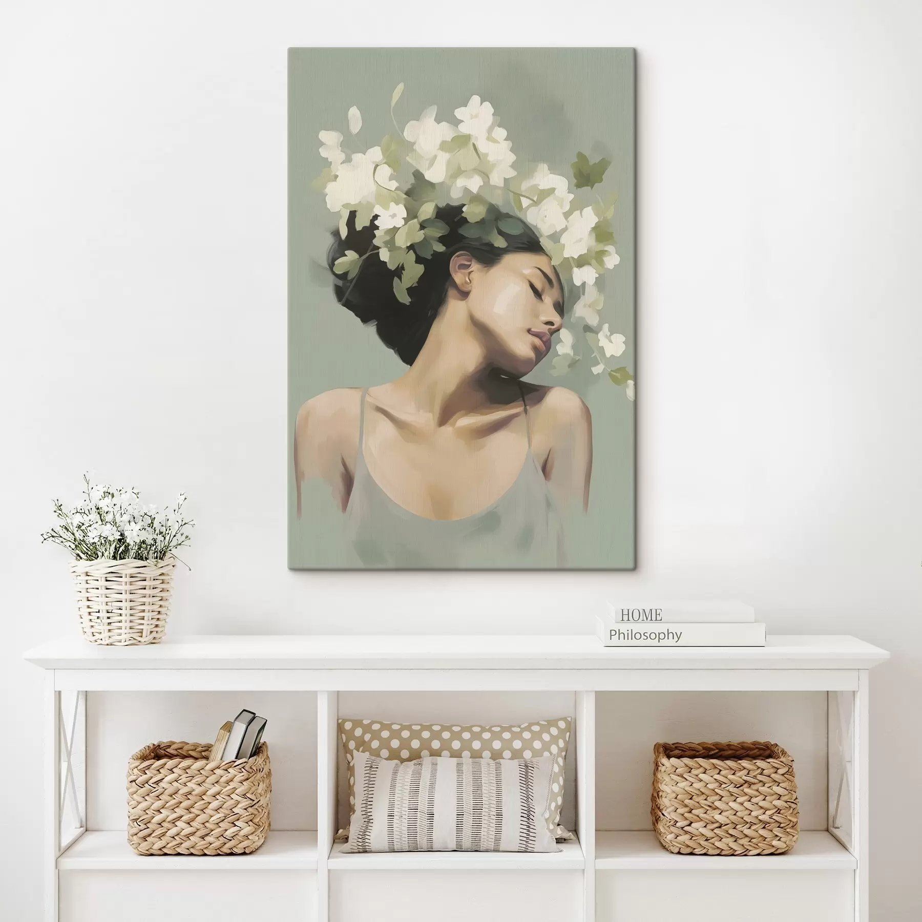 Pilt Tüdruk lillekrooniga s47806