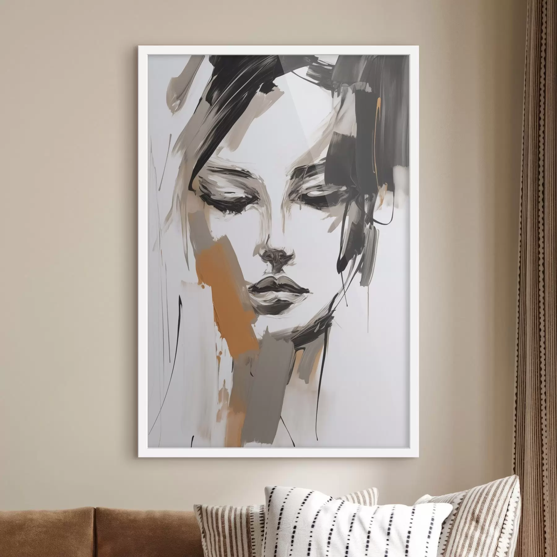 Fototapeedid Tüdruku abstraktne portree f47801