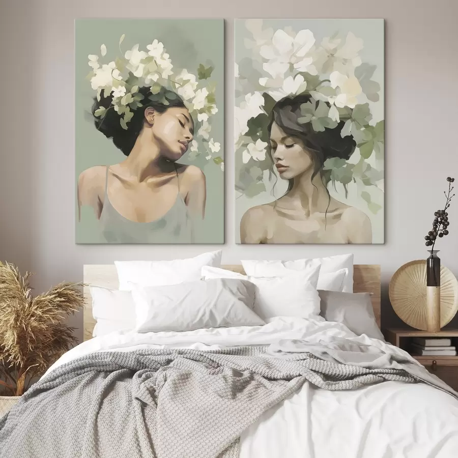 Pilt Tüdruk lillekrooniga m30007