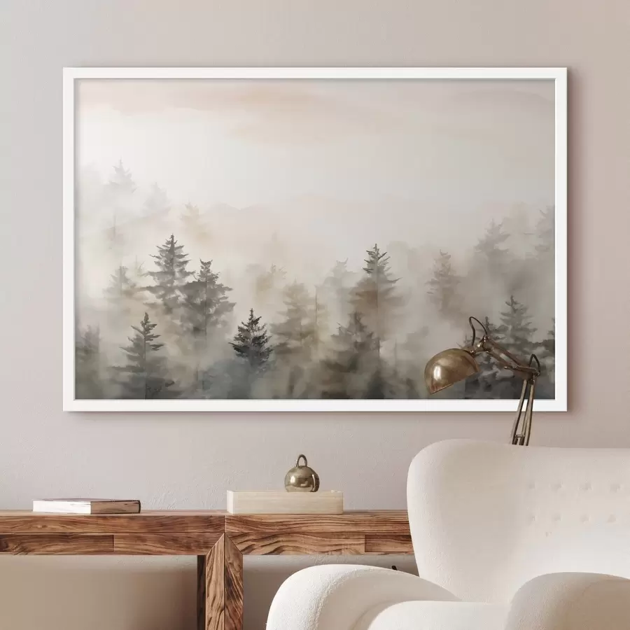 Fototapeedid Akvarellmets, imitatsioon f47885