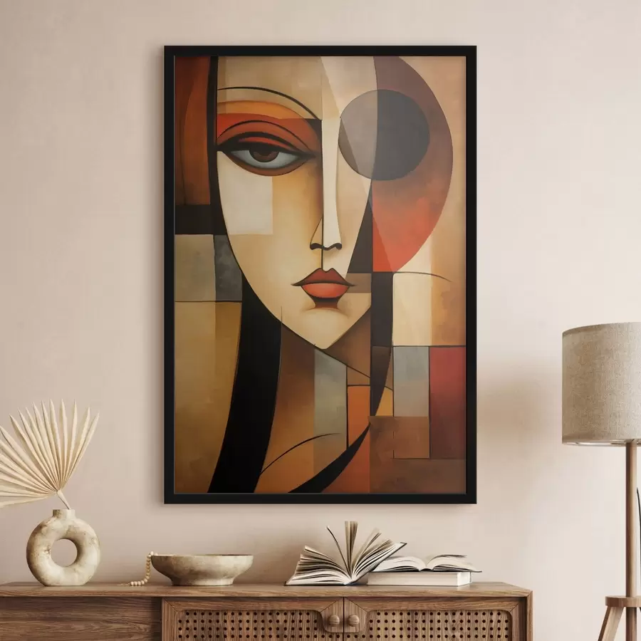 Fototapeedid Geomeetriline naisportree f47908