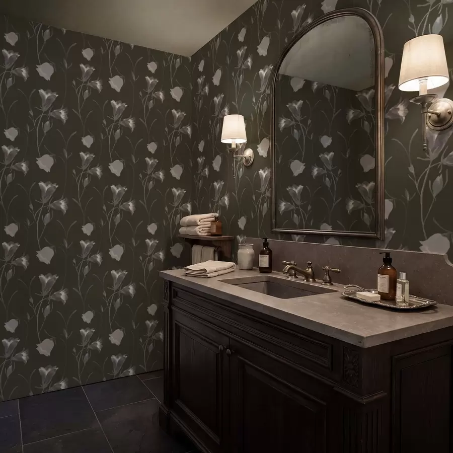 Fototapeedid Hallid kellukesed tumedal taustal a01119v1