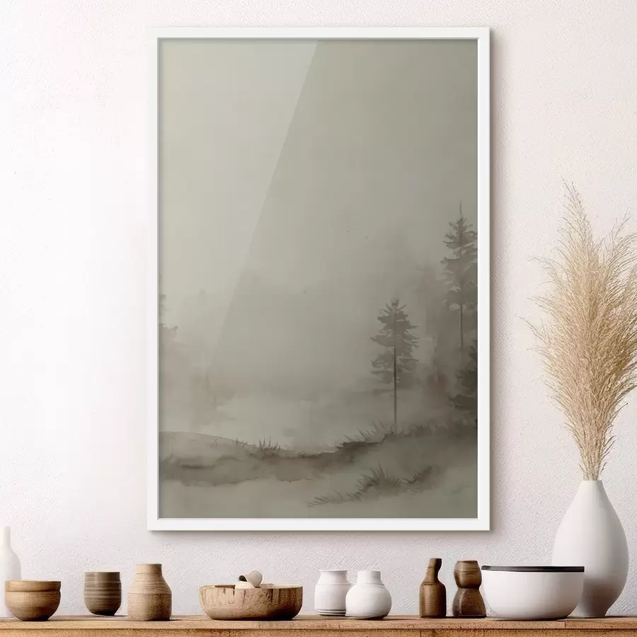 Fototapeedid Okaspuu mets, akvarellimitatsioon f47997