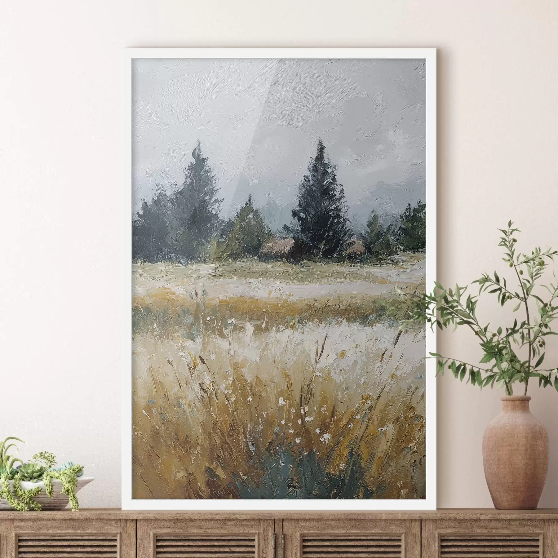 Fototapeedid Põllukultuurid, imitatsioon õlimaal f48010