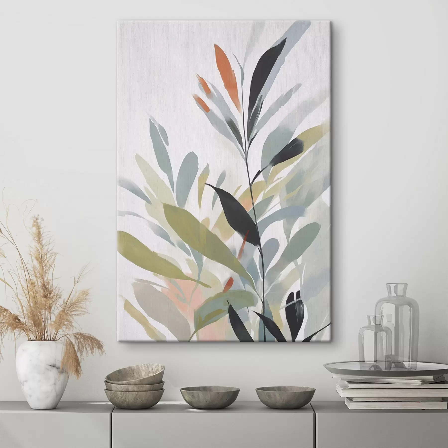 Fototapeedid Maalimise taimestiku imitatsioon s48059