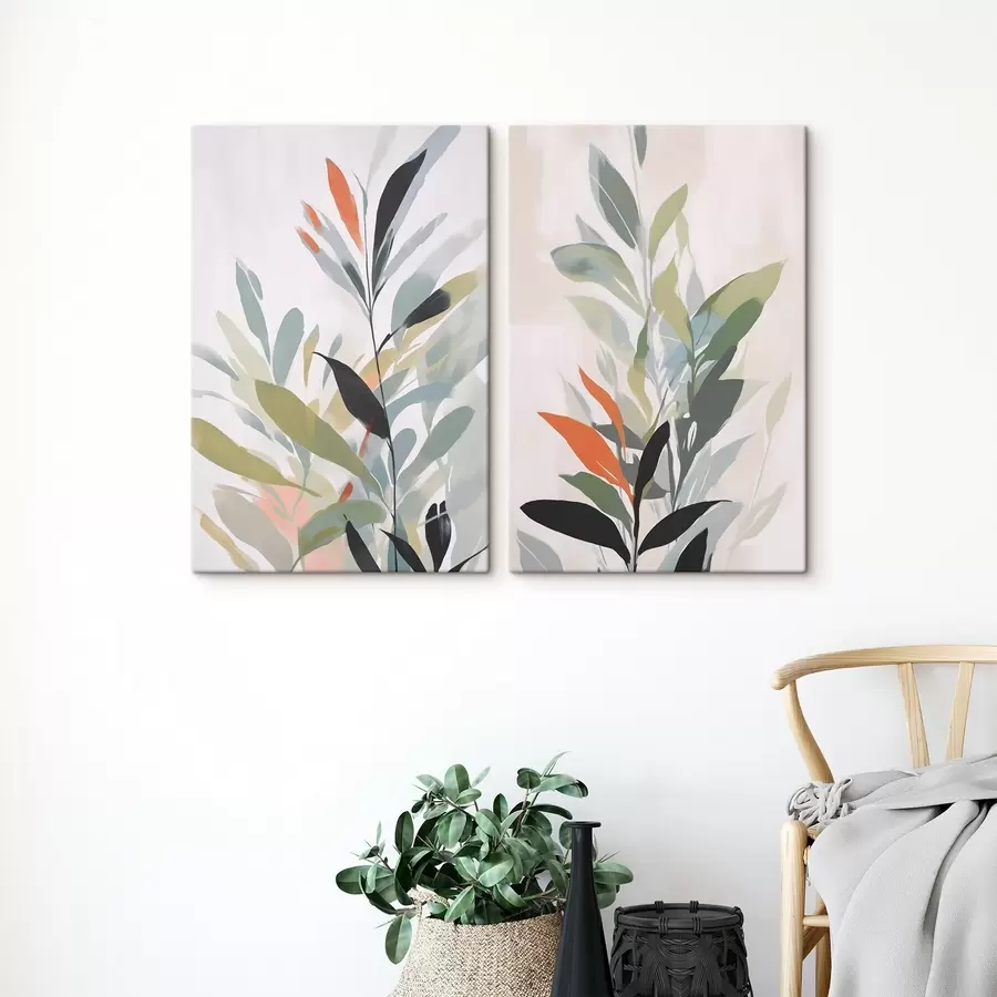 Fototapeedid Maalimise taimestiku imitatsioon m30077