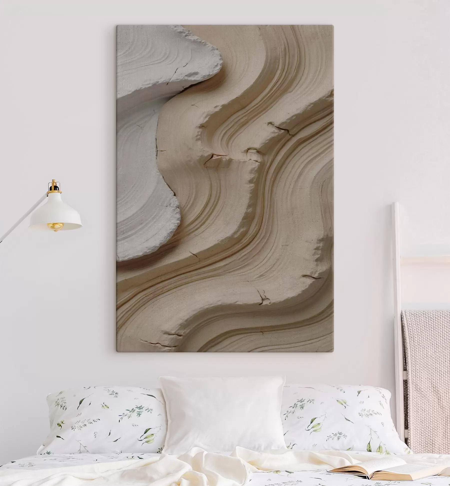 Pilt Valge ja beeži värvi imitatsioon s48108