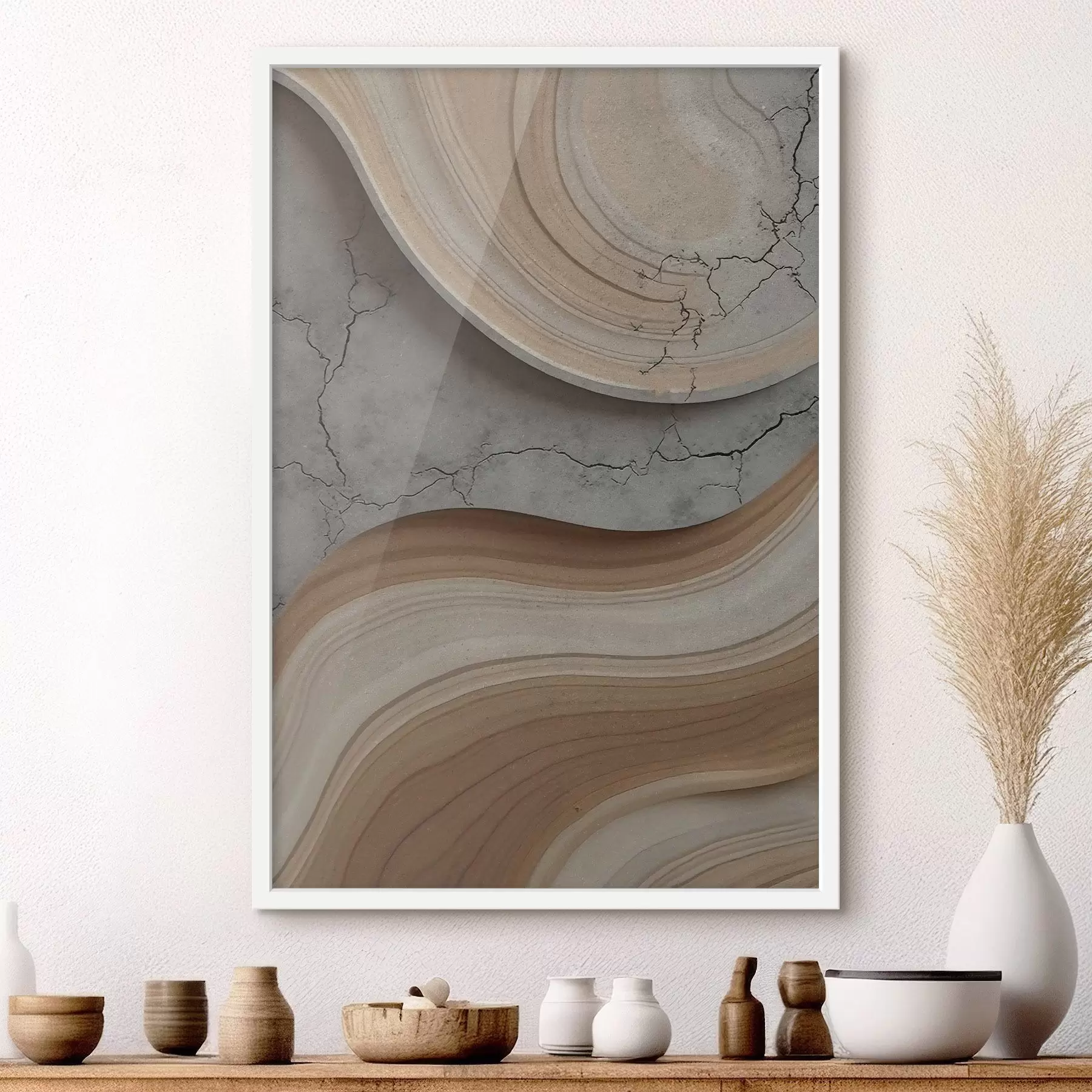 Fototapeedid Puit ja hele marmor, imitatsioon f48103