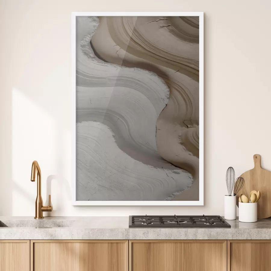 Fototapeedid Hele ja beež värvi liistud f48107